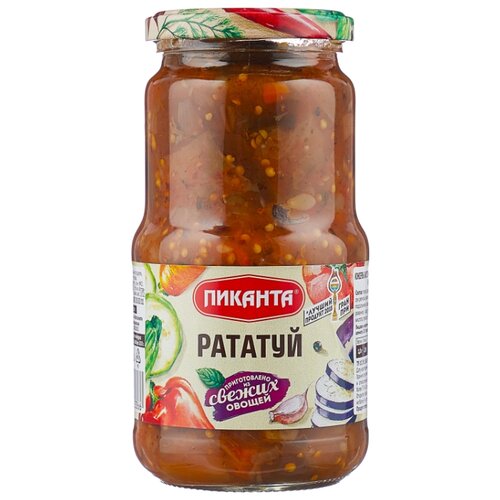 фото Рататуй Пиканта стеклянная банка 520 г