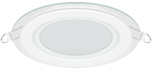 Светильник встраиваемый светодиодный круглый Gauss 12 Вт, стекло, свет нейтральный