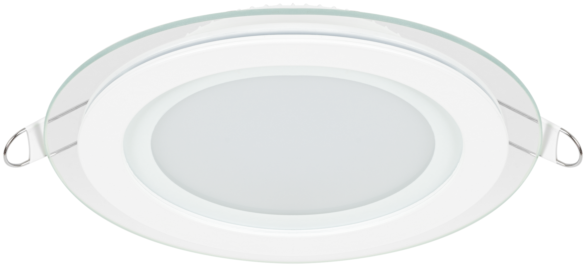 Светильник встраиваемый светодиодный круглый Gauss 12 Вт, стекло, свет нейтральный - фотография № 1