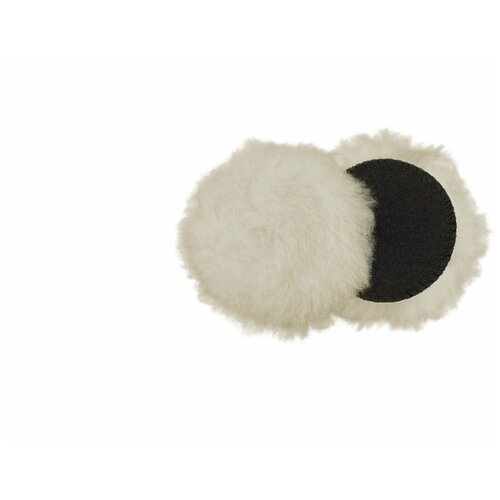80 мм - Набор (2 шт) Меховой полировальник (ворс 32 мм) / A302 MERINO LAMBS WOOL