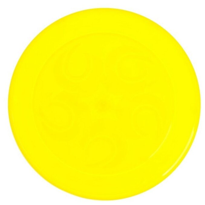 ТехноК Летающая тарелка, 23 × 23 × 2,7 см, цвет жёлтый + мел в подарок