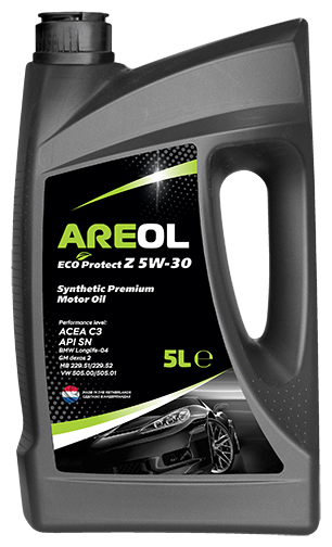 Areol eco protect z 5w30 (5l)_масло моторное! синт.\acea c3,api sn,mb 229.51/229.52,vw 505.00/505.01, areol, 5w30ar006