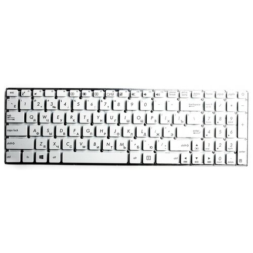 Клавиатура для ноутбука Asus X540Y Белая P/n: 0KNB0-610TRU00, 0KNB0-610TUS00, 13NB0B01AP0301, 15K930947950Q клавиатура для asus x560ua eng p n asm18a53a0 g50 19c325220035q 0knb0 5102ar00