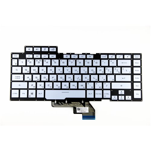 Клавиатура для Asus GX502GV GU502DU p/n: V184662F, 0KN1-971RU21 клавиатура для asus gm501gm с подсветкой p n 0kn1 4l2ru11 0knr0 6612ru00