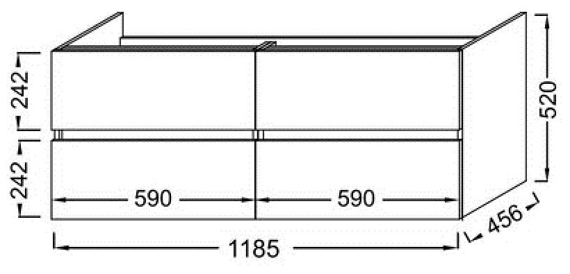 Тумба Jacob Delafon Tolbiac EB2384-J5 белый лак - фотография № 5