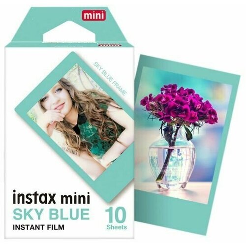 instax mini 90 red Картридж для Instax Mini, голубая рамка