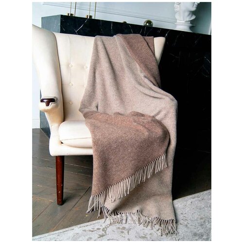 Плед из шерсти мериноса Milda 11-02 Avinamas (капучино), 140х220