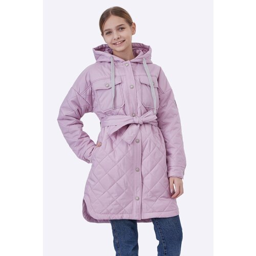 Куртка Шалуны демисезонная, удлиненная, размер 40, 164, розовый