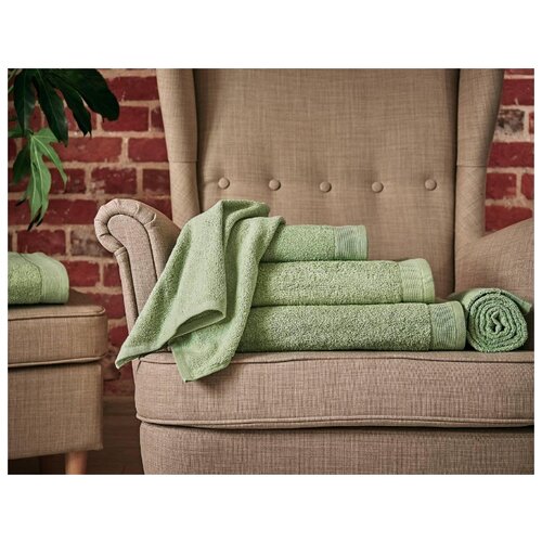 фото Полотенце махровое leaf green, без рисунка, ; размер: 30 х 50 guten morgen