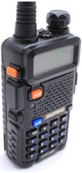 Рация Baofeng UV-5R Tri-Band Черная / Портативная радиостанция Баофенг для охоты и рыбалки с аккумулятором на 1800 мА*ч и радиусом до 10 км