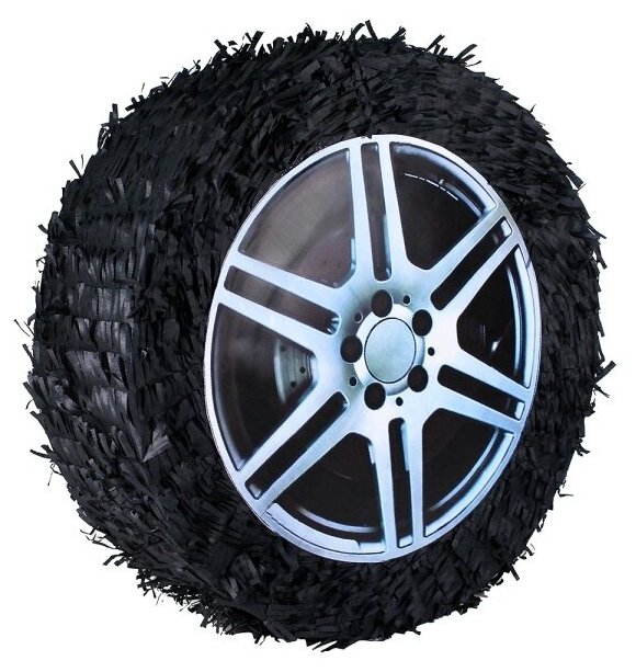 Пиньята "Колесо", ГК сфера, для дня рождения, картон/бумага, без наполнения — фото 1