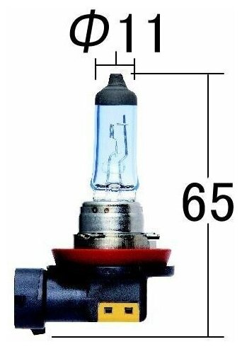 Лампа высокотемпературная Koito Whitebeam H8 12V 35W (70W) 4000K (уп. 1 шт.) арт. 0758W