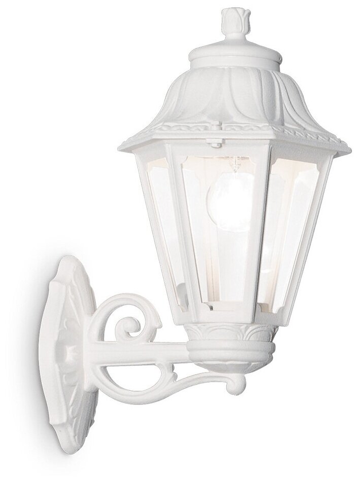 Светильник настенный уличный ideal lux Dafne AP1 Big макс.1х23Вт IP55 E27 230В Белый/Прозрачный Смола/Стекло Без лампы 120423.