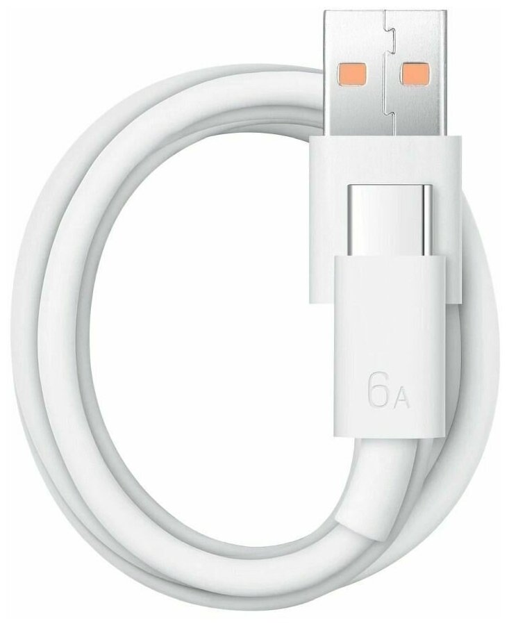 Кабель USB Type-C 6A Huawei Оригинал (цвет: Белый)