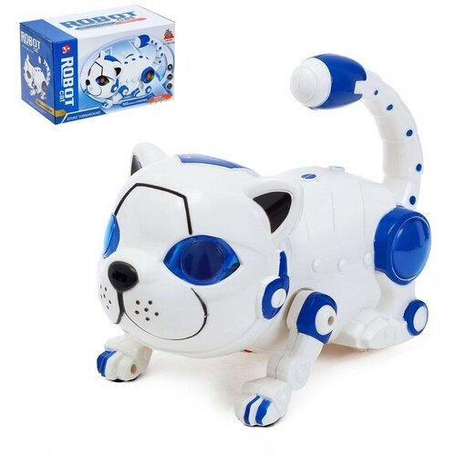 развивающая игрушка логический центр световые и звуковые эффекты работает от батареек 6975782 Игрушка-робот «Кошка», работает от батареек, световые и звуковые эффекты, микс