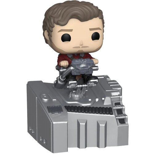 фигурка funko pop marvel what if t challa star lord фанко марвел что если т чалла звездный лорд Фигурка Funko POP! Deluxe Bobble: Marvel: Avengers IW: Guardians Ship Star-Lord (Exc) 63207