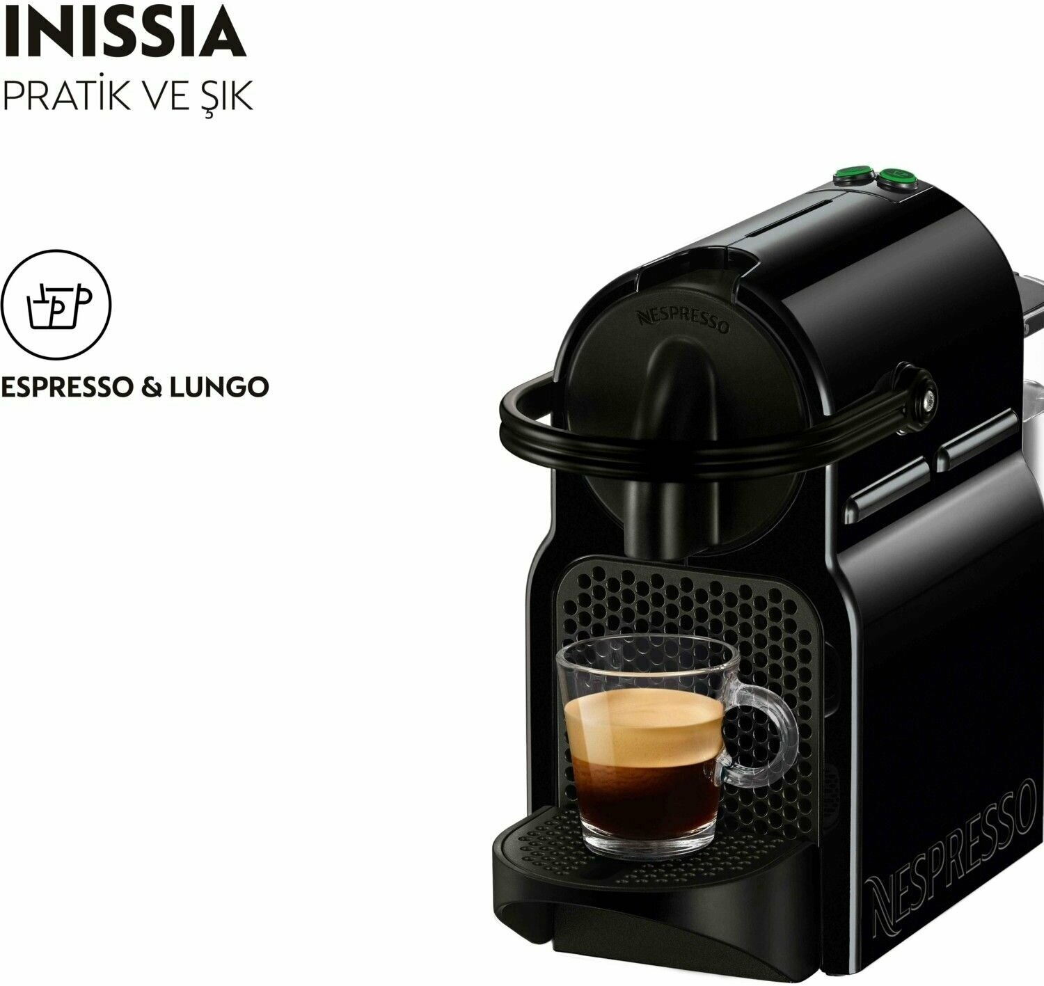 Кофемашина капсульная Nespresso Inissia, черный - фотография № 5