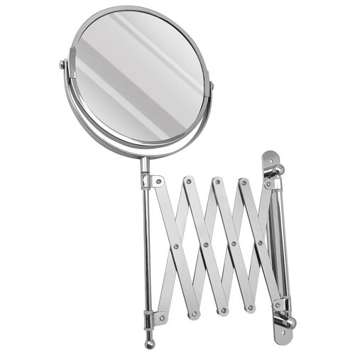Зеркало санакс косметическое настенное, раздвижное диаметр 135 мм санакс зеркало косметическое настенное раздвижное нержавейка хромированная диаметр 15см