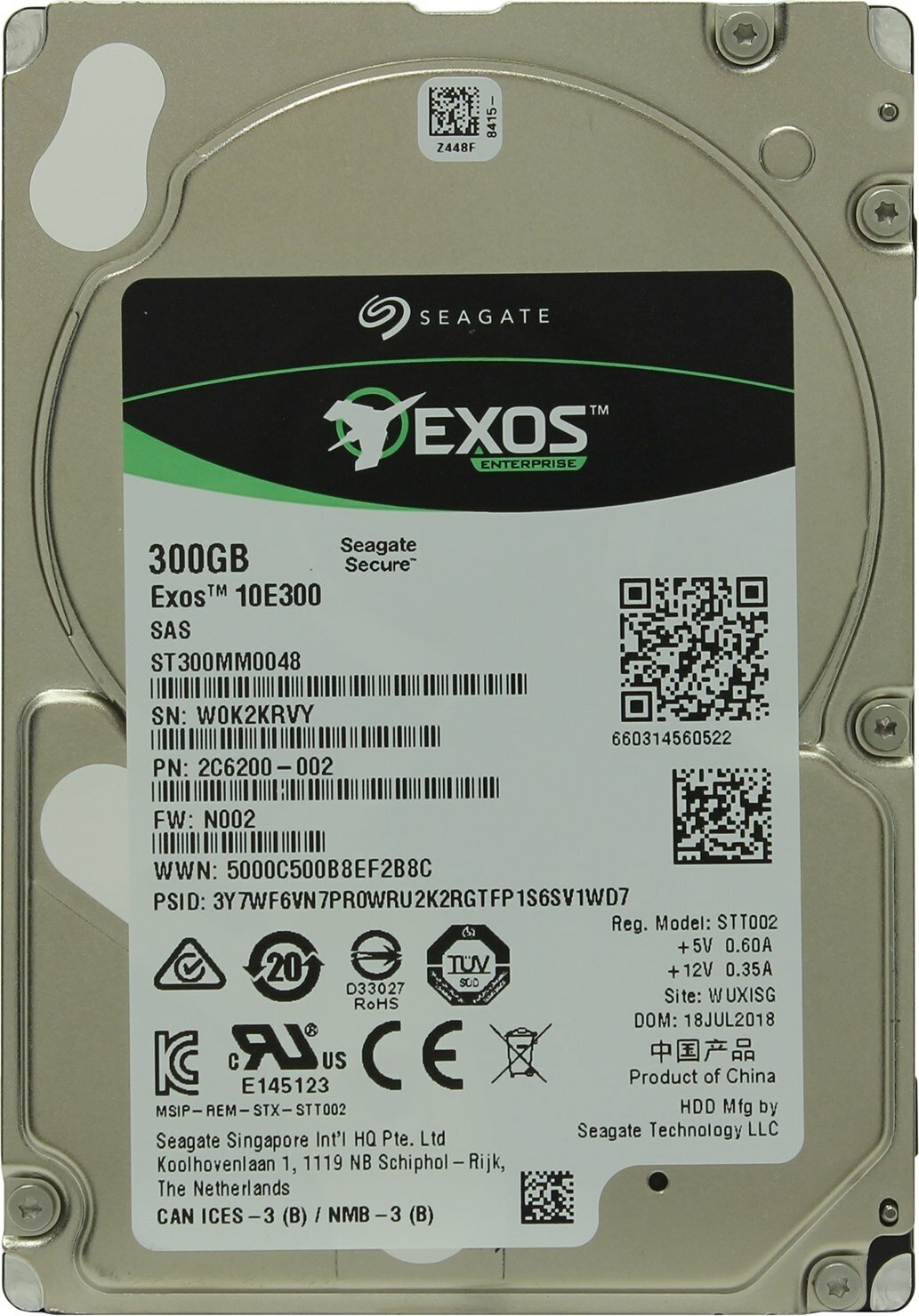 Жесткий диск SEAGATE Enterprise Performance , 300Гб, HDD, SAS 3.0, 2.5" - фото №5