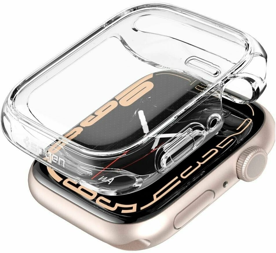 Чехол для экрана Spigen Ultra Hybrid для Apple Watch 7 41 ACS04188 прозрачный