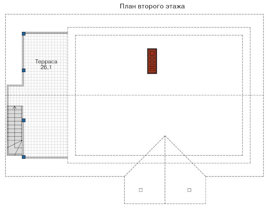Проект кирпичного дома Catalog-Plans-45-65AK1L (82.29кв.м, 12,02x8,93м, кирпич 380) - фотография № 3