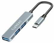 Хаб USB-C 3 x USB 3.0 Earldom разветвитель для подключения периферийных устройств ET-HUB10