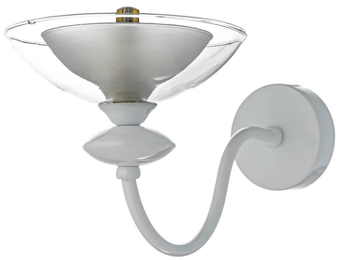 Бра Arti Lampadari Noventa E 2.1.1 W цвет Белый/Белый материал Металл/Стекло