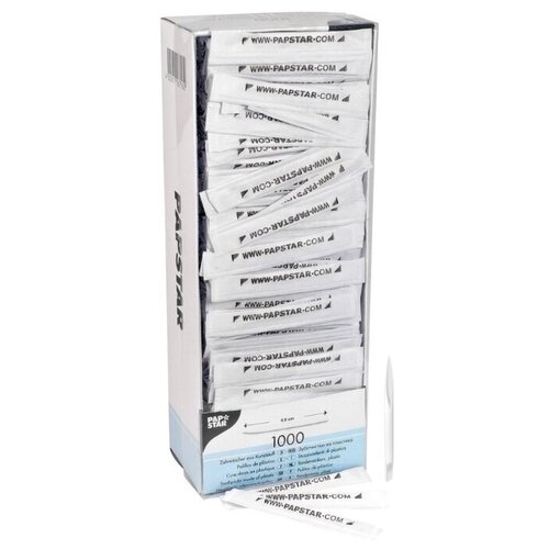 Зубочистки PAPSTAR Н49 мм пластик 1000 штук в упаковке