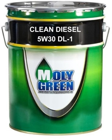 Синтетическое моторное масло MolyGreen Clean Diesel 5W-30 DL-1, 20 л