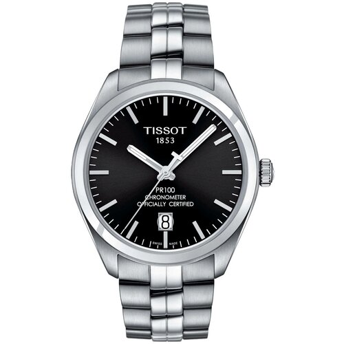 фото Наручные часы tissot tissot pr 100 powermatic 80 cosc t101.408.11.051.00, черный