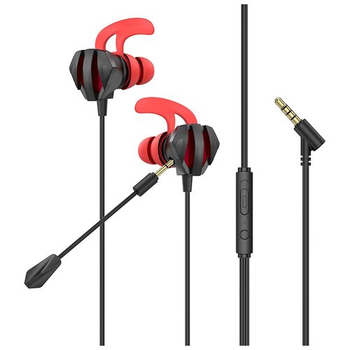 Наушники Hoco M105 Sharp Black-Red 6931474789792 гарнитура вакуумная joove music blue коробка