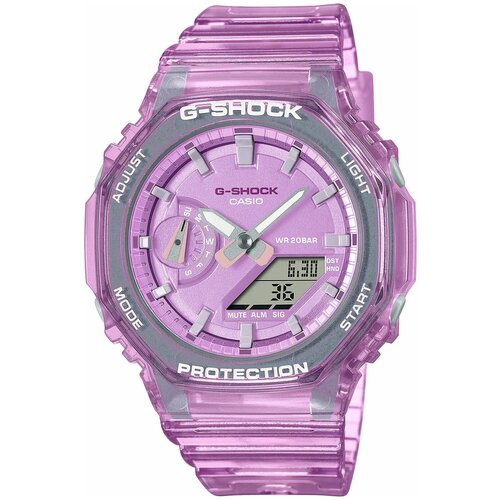 Наручные часы CASIO G-Shock GMA-S2100SK-4AER, фиолетовый, розовый