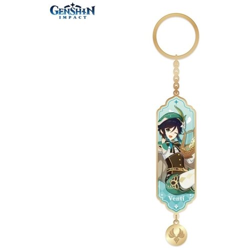 kawaii genshin impact game mini dakimakura strap charm keychain venti anime girl otaku figure pendant bag hanging ornament gift Брелок