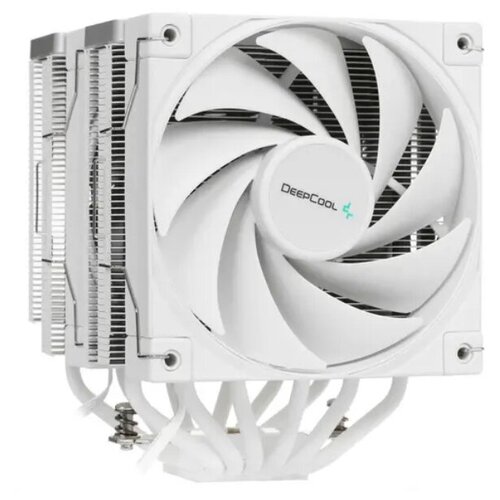 Кулер DEEPCOOL AK620 WH LGA20XX/1700/1200/115X/AM4 (8шт/кор, TDP 260W, PWM, DUAL Fan 120mm, 6 тепл. трубок, белый) RET