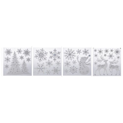 фото Набор наклеек праздничный снегопад, 23х28 см, разные модели, koopman international