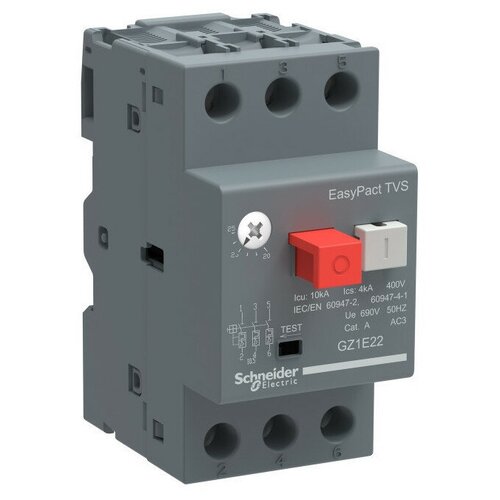 GZ1E22 Автоматический выключатель защиты двигателя Schneider Electric EasyPact GZ1 20-25A