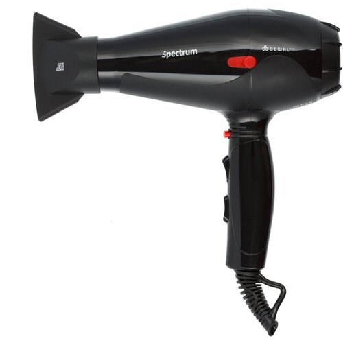 Фен DEWAL Spectrum 2200 Вт 2 насадки ионизация черный 414000₽