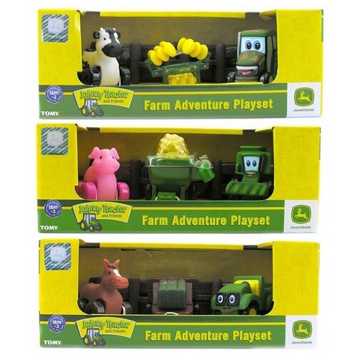 фото Игровой набор tomy приключения трактора джонни и его друзей на ферме