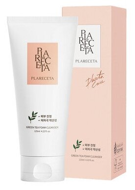 PlaReceta Green Tea Foam Cleanser / Пенка для очищения с антиоксидантами зеленого чая 125 мл / Для умывания