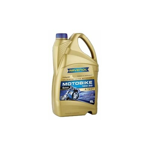 фото Моторное масло ravenol motobike 4-t ester sae 10w-50 4 л