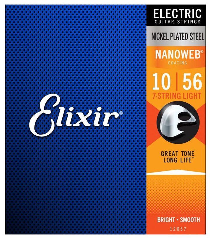 Elixir 10-56 Light Nanoweb 12057 7 Strings