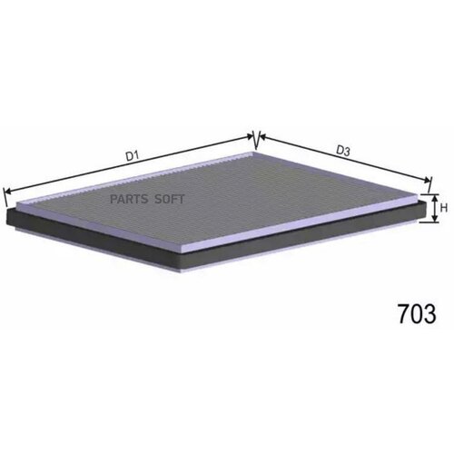 MISFAT HB177C фильтр салонный