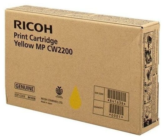 Картридж Ricoh MP CW2200 желтый 841638