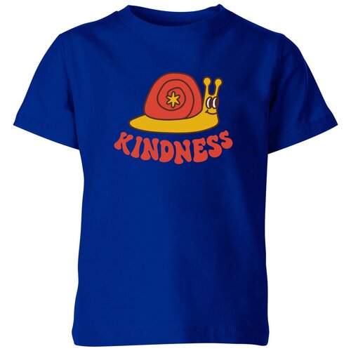 Футболка Us Basic, размер 8, синий мужская футболка улитка в ретро стиле с надписью kindness доброта 2xl серый меланж