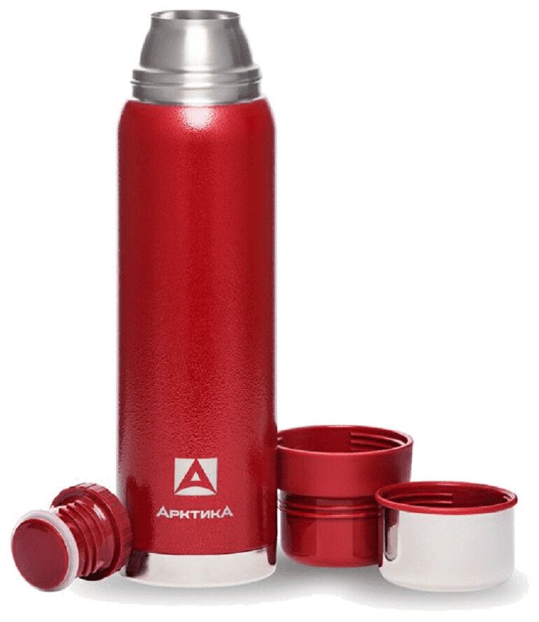 Термос бытовой вакуумный для напитков Арктика 750 мл, 106-750 - Красный - фотография № 1