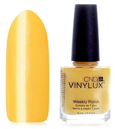 CND vinylux лак для ногтей, 104 bicycle yellow, 15мл