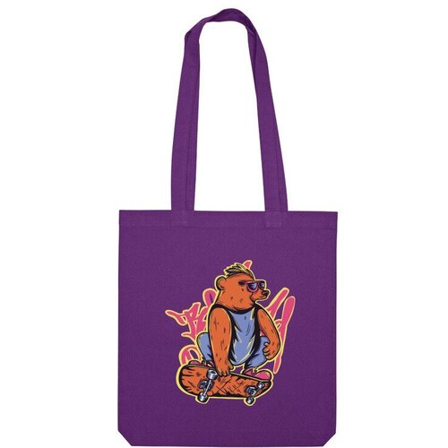 фото Сумка шоппер us basic, фиолетовый