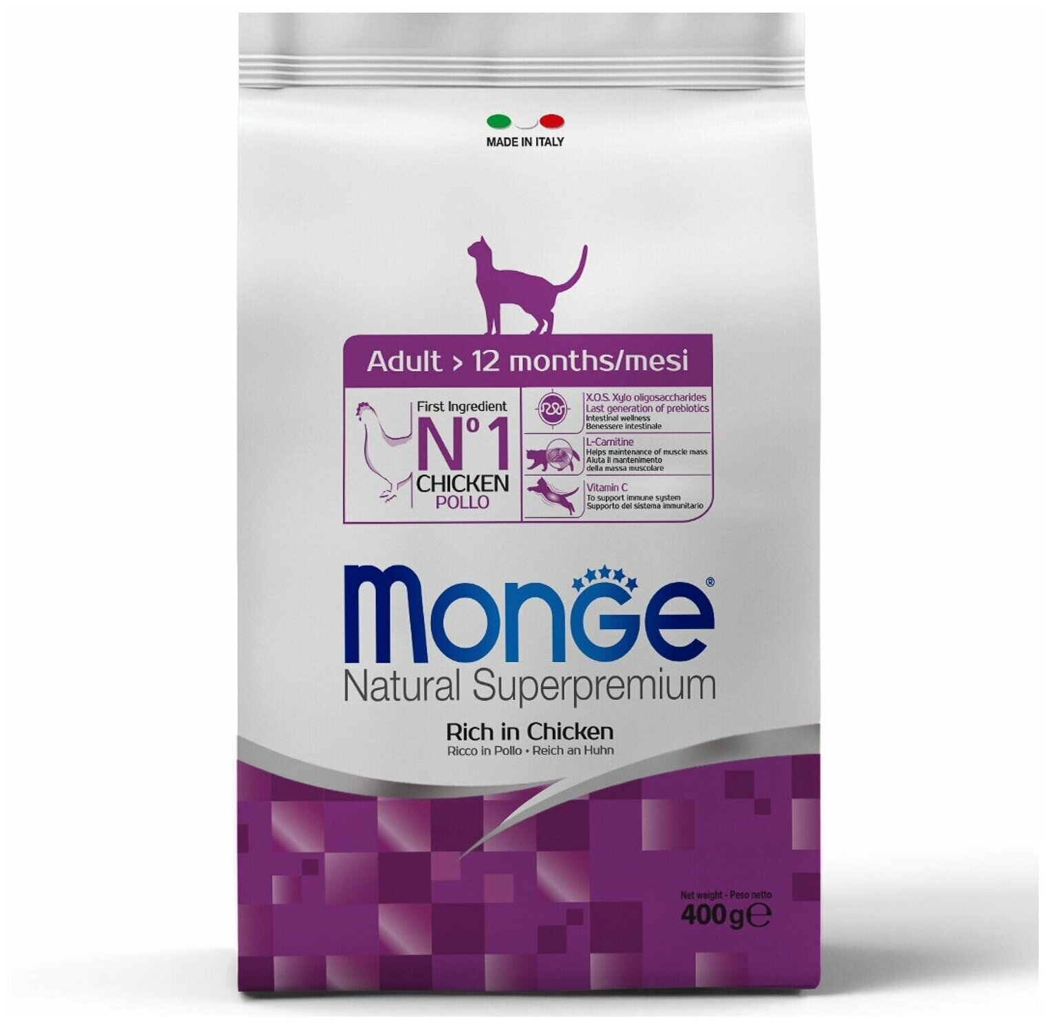 Monge Cat корм для взрослых кошек 400г