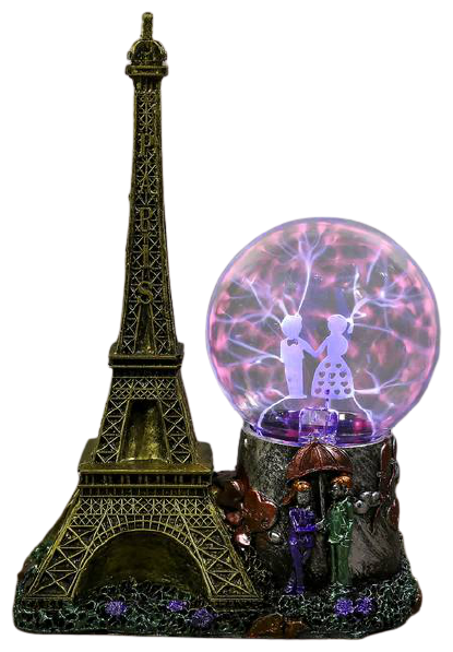 Плазменная лампа RISALUX Эйфелева башня 3924302, разноцветный, 1 шт. - фотография № 1