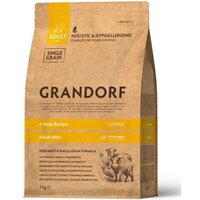 Корм сухой GRANDORF 4 вида мяса для взрослых собак мелких пород, 3 кг